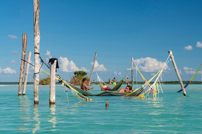 1 Day Tour to Bacalar, Cenotes and 7 color Lagoon with lunch from Cancun - Cenote Azul: Jungle Views, Big Open Sinkhole, and Breakfast