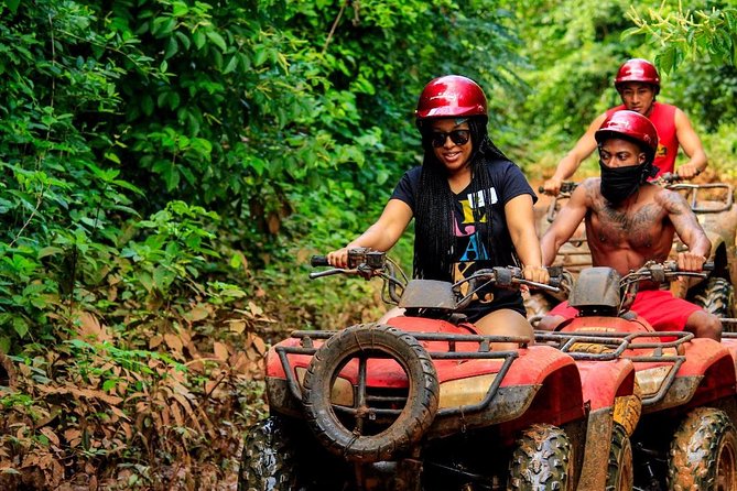 3 adrenaline activities Atvs Zipline and a swim experience in a cenote - Three adrenaline fixes in one Cancun-area cenote park