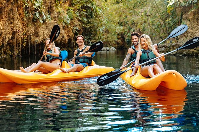 4-in-1 Cenote Tour Guided Experience with Breakfast, Lunch & Wine - Há (Water) cenote: underwater gardens by swim and kayak