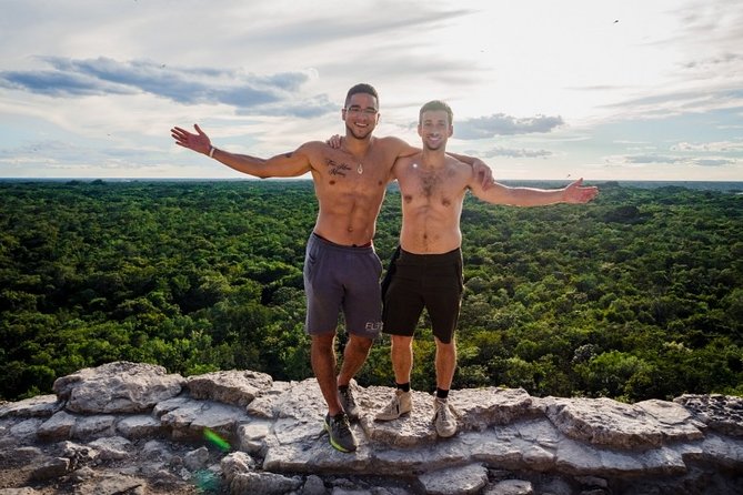 4 PLACES 1 DAY Tour to Coba and Tulum Ruins, Cenote and Playa del Carmen. - Stop 3: Cenote Kuxtal swim and the steps-to-cool feeling