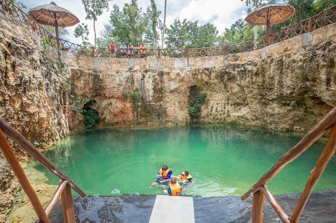 4x1 Full Day Tour: Tulum, Coba, Cenote and PDC, from Cancun - Cenote Muul Ichi Ts’ono’ot: A Sacred Sinkhole With Time to Swim