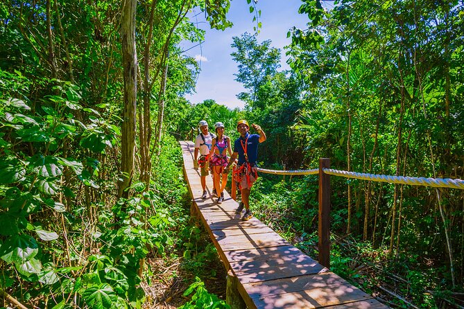 Adrenaline Adventure, Zip Line, ATV and Cenote Maya - Zip lines, hanging bridges, and rappel: adrenaline with real structure