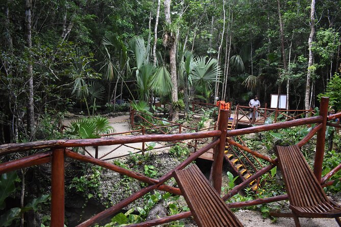 Amazing adventure in 3 cenotes with transportation - Zip line option: fun, but do the safety math first