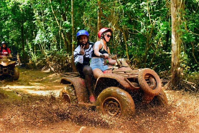 Amazing ATV with Zip Lines and Swim in Cenote with Round Transportation - ATV Time in the Mayan Jungle: Fun, Wobbly, and Fast