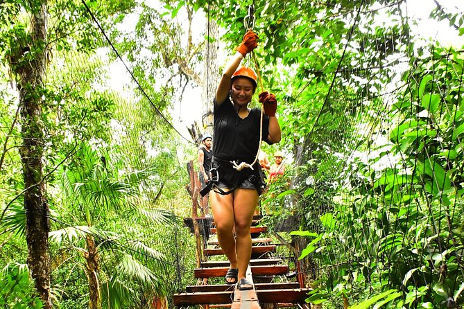 ATV Adventure, Interactive Bridges, Ziplines, Cenote and Lunch - ATV time in the Maya jungle: Honda 220cc and the reality of rough trails