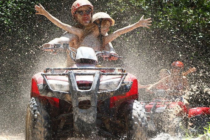 ATV Adventure Tour from Cancun, Playa del Carmen and Riviera Maya - Zipline circuit over the jungle canopy: 5 lines and real momentum