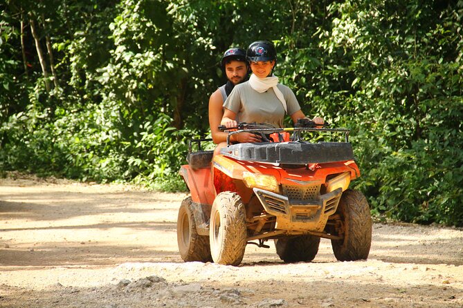 ATV Adventure, Zipline and Cenote Swim Tour from Cancun - A Puerto Morelos Day: ATV, Zipline, Cenote in One Package
