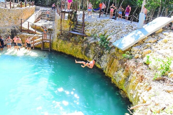 ATV Circuit in Cancun, Horseback Riding, Zip Lines, Cenote, lunch - Zip lines plus the suspension bridge: the hands-free part of the fun