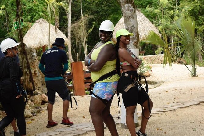 ATV drive experience ziplines and a real Mayan cenote for the best price - Zipline over the trees: beginner setup plus a hard weight limit