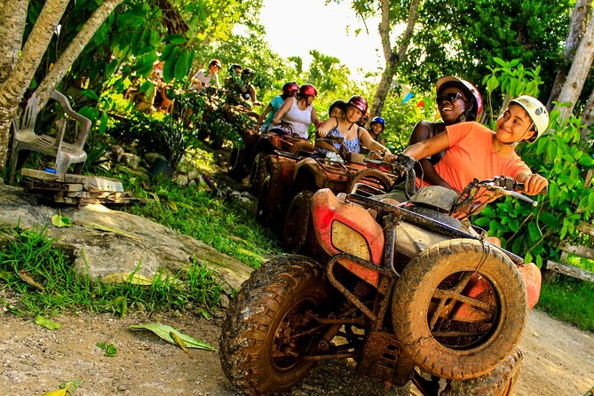 ATV Experience from Cancun adrenaline day! - Cenote Swim at La Ruta de los Cenotes: Cool Water, Big “Cave Jump” Energy