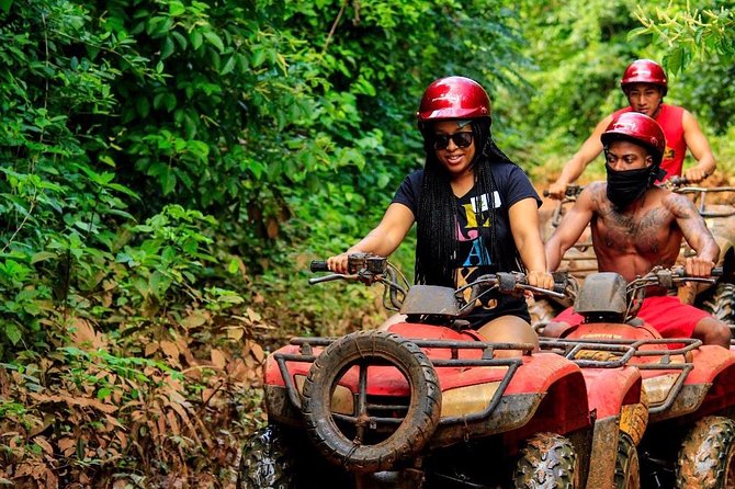 ATV Jungle Ride, Cenote & Ziplines! Roundtrip - Playa Del Carmen - Zipline time: flying over the jungle