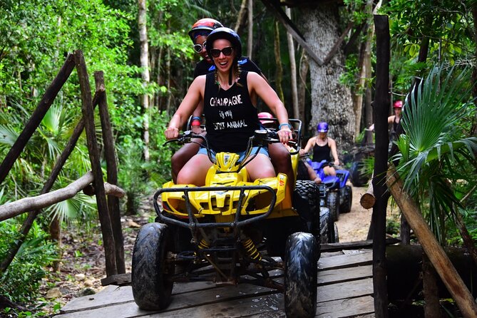 ATV (shared), Horse Back Riding, Ziplines, & Cenote from Cancún - Zipline Over the Jungle Canopy: Real Aerial Views, Real Wind