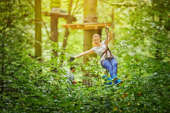 ATV & Zip Lines Single From Playa del Carmen - Zipline overhead: the adrenaline finish after the water