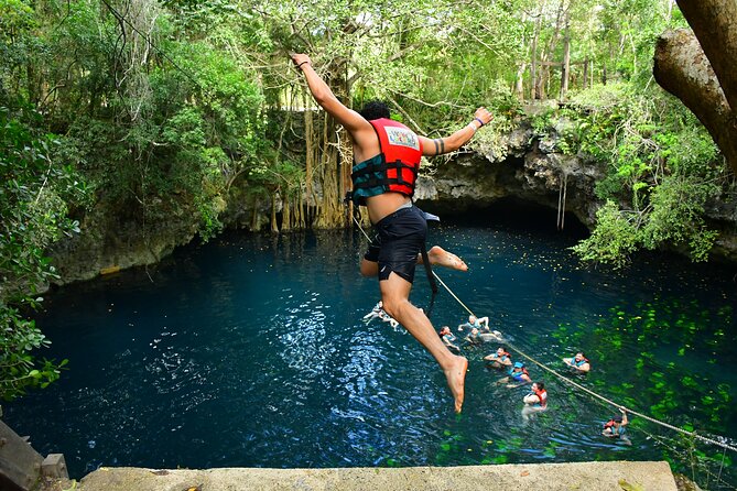 ATV Zipline Cenote Adventure from Playa del Carmen - Cenote Verde Lucero Swim: Cooling Off in Fresh Water