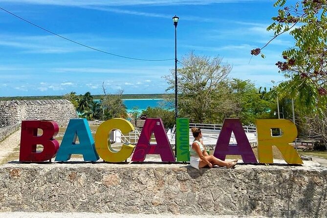 Bacalar 7 Colors Lagoon Full Day Adventure from Cancun - Bacalar letters and the Fuerte San Felipe visit: two different flavors of town time