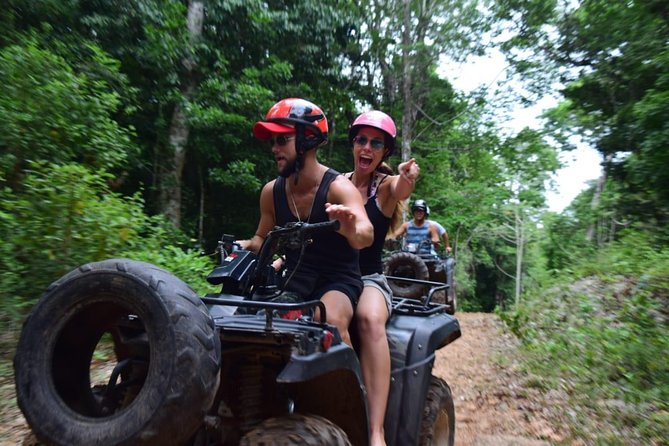 Best Combo from Cancun - Zipline Cenote ATV (Shared) and Lunch From Cancun - ATV Amazing Adventure Park: Shared ATV Trails in the Mayan Jungle