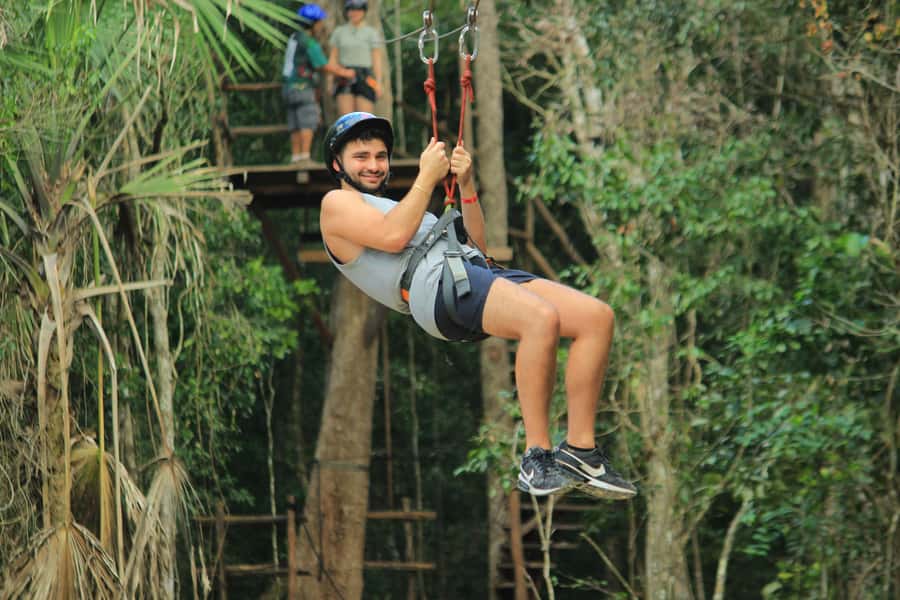 Cancún: ATV, Zipline, and Cenote Adventure with Lunch - Zipline circuit: airtime plus a calmer pace