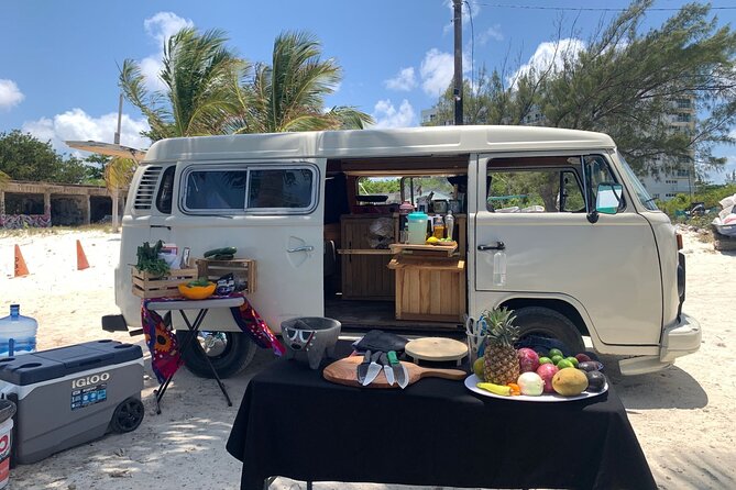 Cancun Beach Seafood Barbecue Class in a Kombi - Weather changes are part of the deal—and that’s good planning