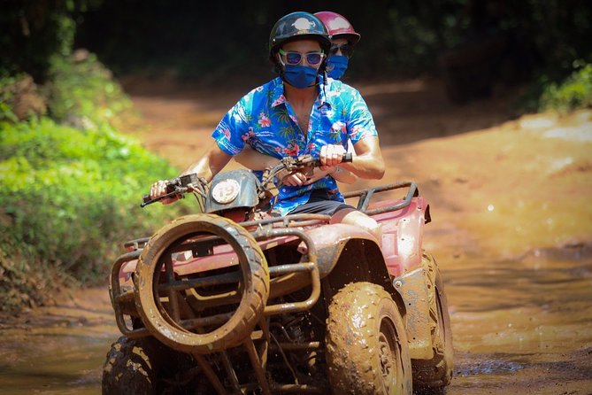Cancun Best ATV Tour, Ziplines and Cenote Swim with Lunch - Zip lines overhead: safe harness flying, not a stadium spectacle