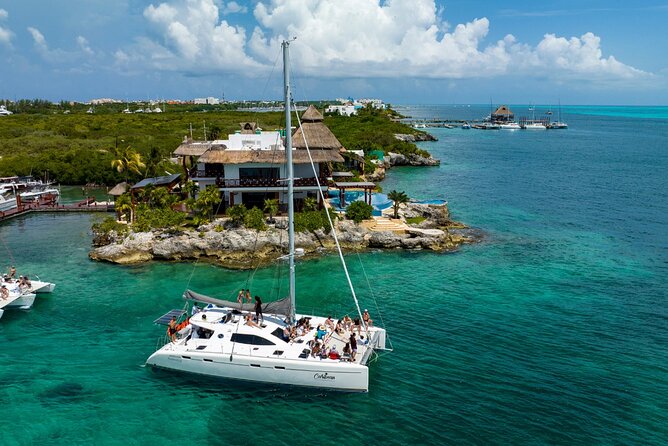 Cancun Catamaran: Sail to Isla Mujeres + Buffet & Drinks - Isla Mujeres beach club lunch: where the day turns from sea to sand