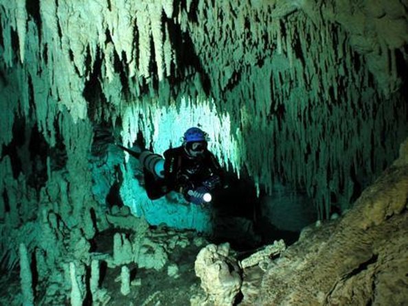 Cancun Cenote Tour: Snorkeling, Rappelling and Ziplining - Sac Actun snorkeling: what underground river swimming feels like