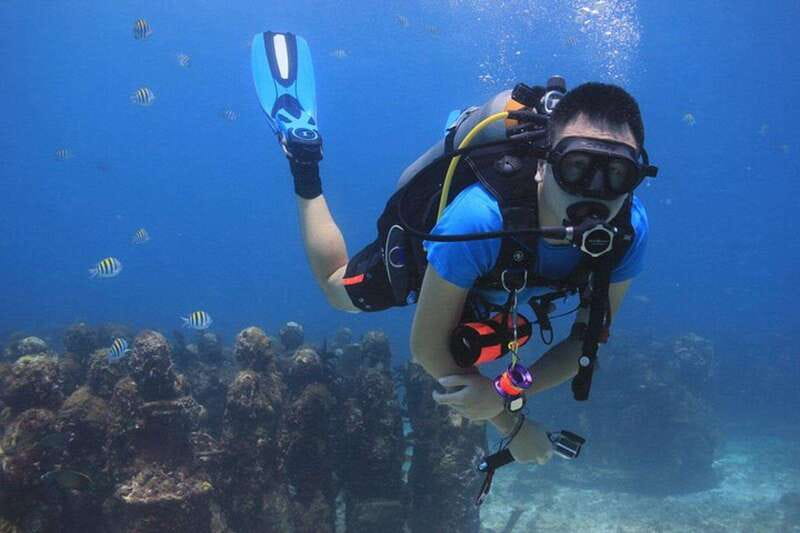 Cancun: Dive Underwater Museum & Manchones Reef - Underwater Museum: Seeing Art at Water Level