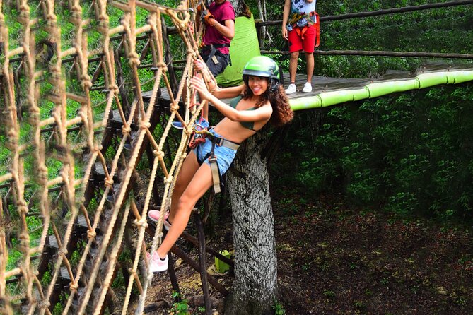 Cancun Horseback Riding, ATV, Ziplines, Cenote, Lunch and Drinks - Cenote time: interactive swim with ziplines and a jumping platform