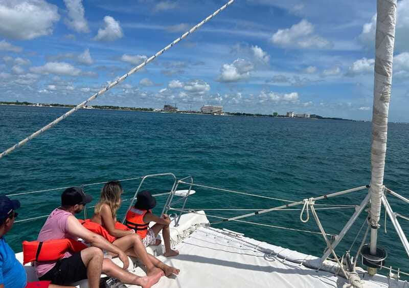 Cancun: Isla Mujeres Catamaran with buffet, drinks & snorkel - El Meco Reef snorkeling: fun for swimmers, and very weather-sensitive