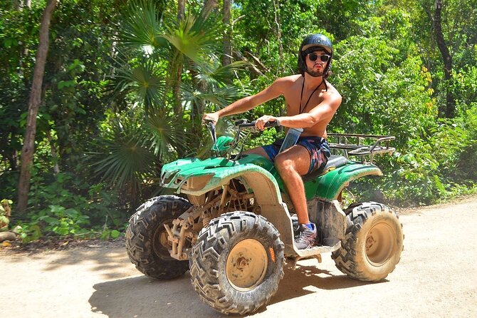 Cancun Jungle Escape: ATV's + Zip Lines + Cenote + Lunch - ATV time in the jungle: how to stay in control