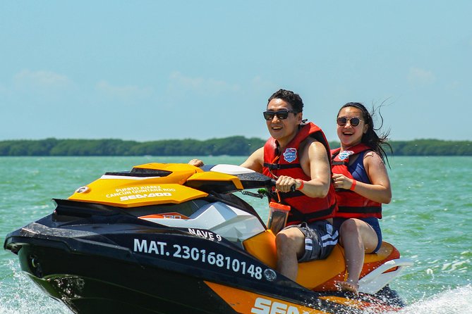 Cancun Mangrove Jet Ski Tour: 2 riders per jet ski - Snorkel time with the included mask: fun, but plan for the re-entry