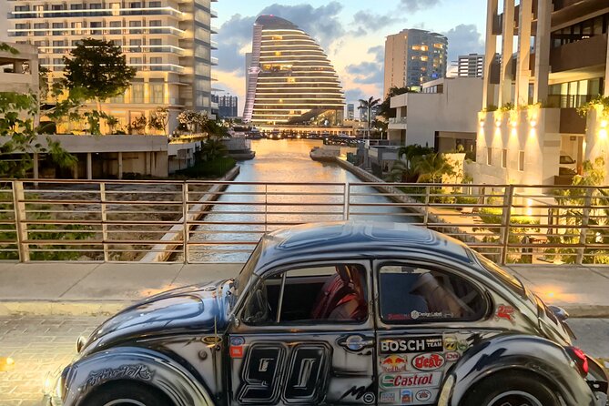 Cancun Private Tour @night-Food, Culture&History(VW Beetle/Audi) - Puerto Juárez and Marbella: shrimp ceviche by the water