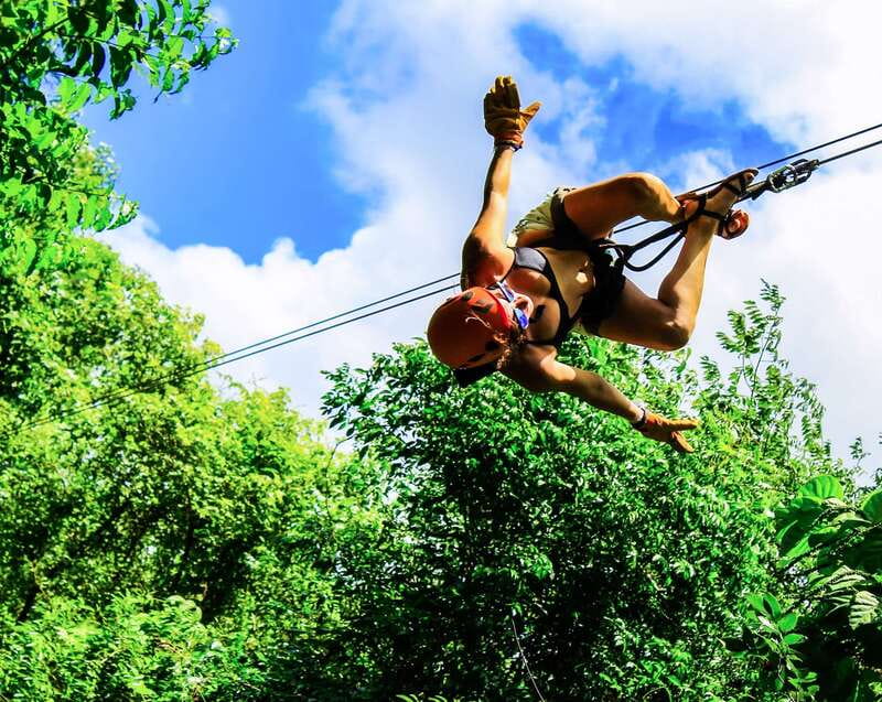 Cancun & Riviera Maya: ATV, Zipline, & Cenote Combo Tour - Three Ziplines in the Trees: Balance, Speed, and a Short Waiting Cycle