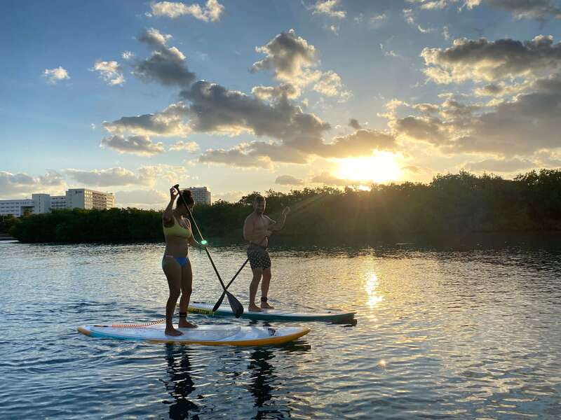 Cancun: Sunrise/Sunset Stand-Up Paddleboarding Tour - The final 30 minutes and returning to shore smoothly