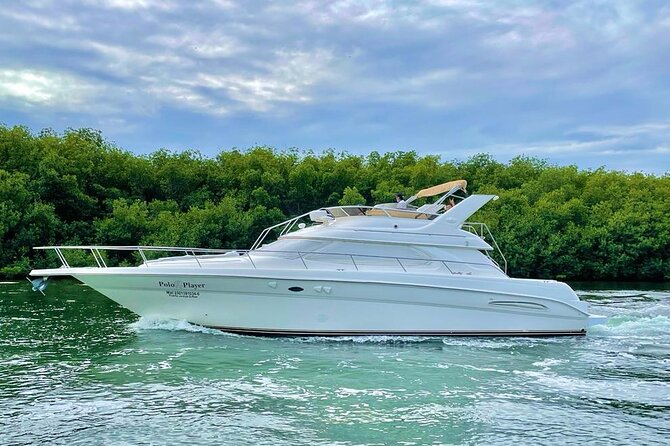 Cancun Yacht Tour - SEARAY YACHT 46 FT GREAT FOR SUNSET 15 PEOPLE MAX 25P9 - Weather and timing: why “good weather” is part of the deal