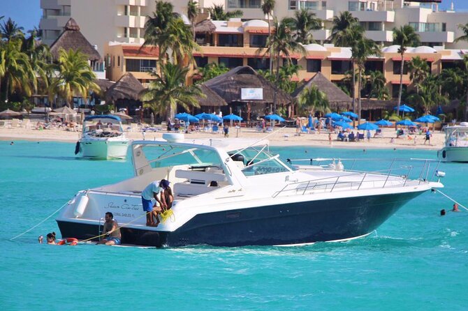 Cancun yachts rental BEATIFUL YACHT 46FT, 15 PAX MAX 25P6 - Swim and snorkel time: the key difference between 2, 4, and 6 hours