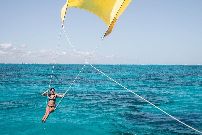 Catamaran Sail to Isla Mujeres with all inclusive from Cancun or Riviera Maya - The exclusive beach club lunch: where the day slows down (a bit)