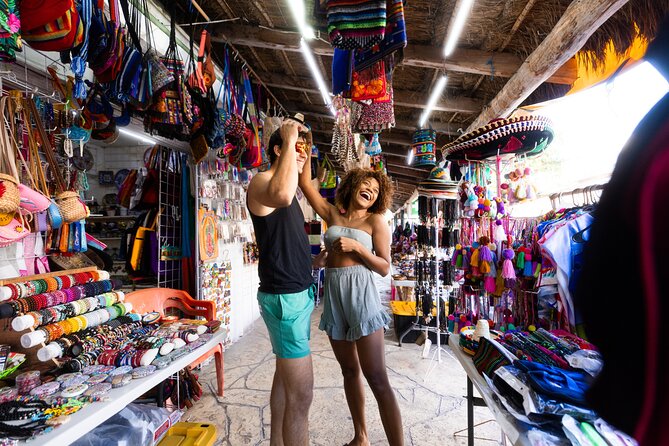 City and Taco Tour Puerto Morelos - Mercado de Artesanías + Mi Pueblito walk: crafts, lighthouse, church, and photos