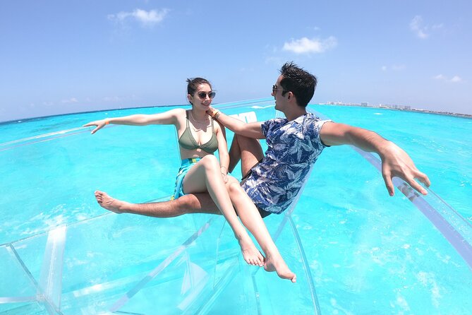 Clear Boat Tour in Cancun 1.5 hours great for pictures - What the Tour Really Costs: $19 Ticket Plus Cash-Only Fees