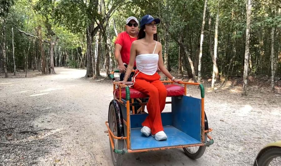 Coba, Tulum, Cenote & Lunch ECO Full Day from Tulum - Coba Archaeological Zone: the base of the tallest pyramid in the Maya world