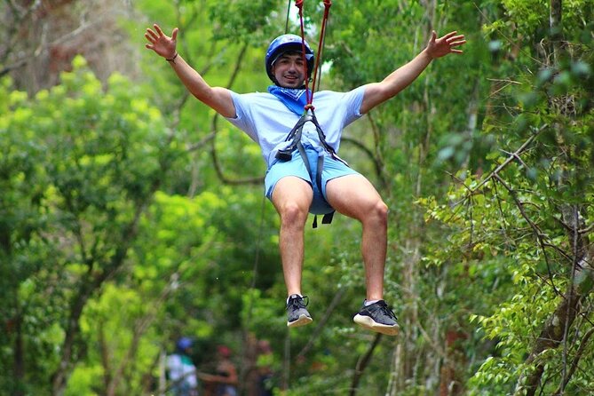 Day Tour with ATV, Zipline and Cenote Adventure from Cancun - Zipline Over the Treetops and Hanging Bridges for a Different Kind of Rush