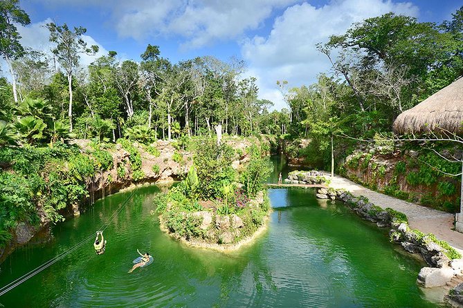 Discover and Descend on the Hidden Xenotes Tour From Cancun - Lik’ Cenote (Wind): ziplining through the canopy