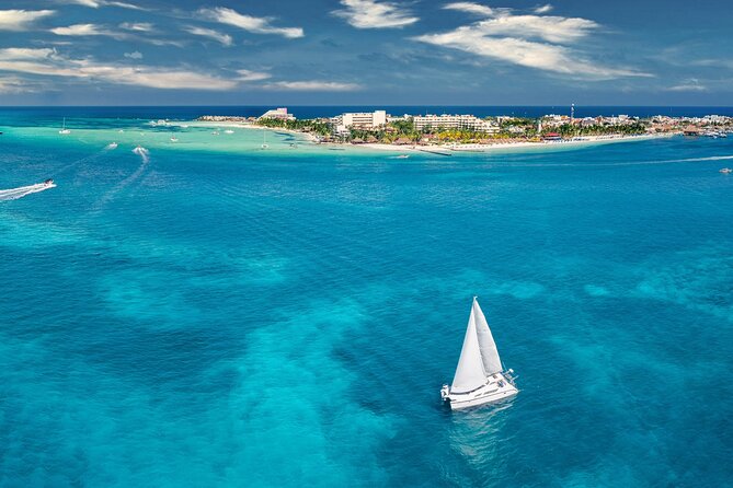 Discover Isla Mujeres: Catamaran, Snorkeling, and "Ice Bar" - Isla Mujeres Free Time + Beach Club Lunch With Vegan Options