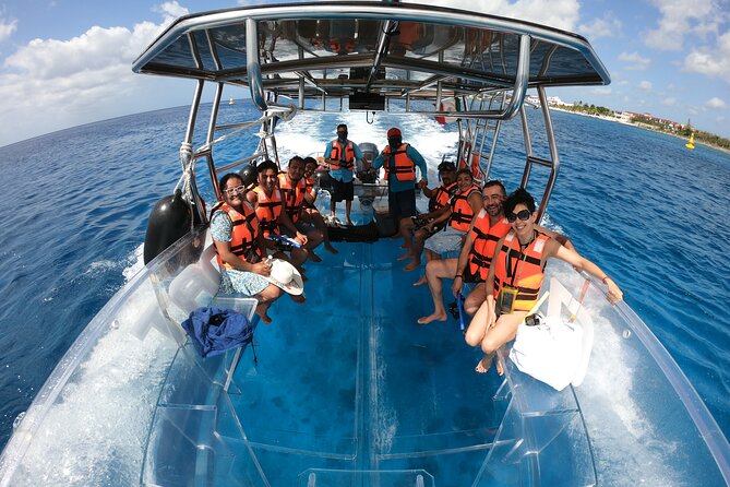 Excursion to Reefs in a transparent boat from Cancun - Nichupte Reserve: the nature stop before the open water