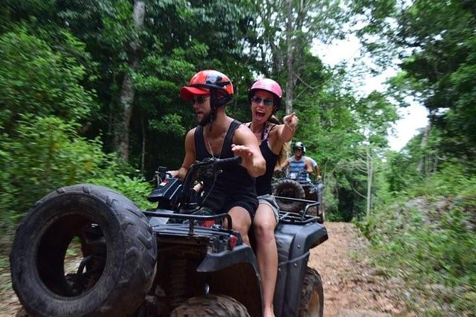 Experience ATV (shared) Ziplines & Cenote with Lunch from Cancún - One Park, Three Big Moments: ATV, Zipline, Cenote