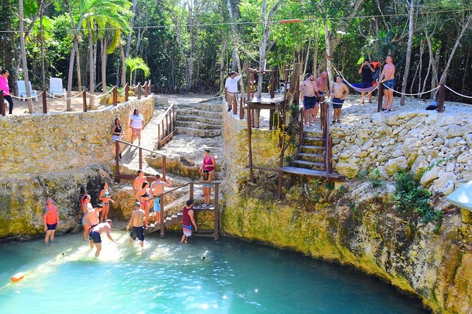 Experience ATV (shared) Ziplines & Cenote with Lunch from Cancún - ATV time in the jungle: Dirt roads, obstacles, and control