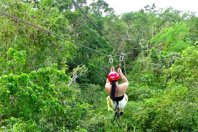 Family ATV Cenote Five Zip Lines Photos Taco Lunch Tequila Taste - ATV Jungle Ride in Cancun: What the 6-Hour Pace Really Feels Like