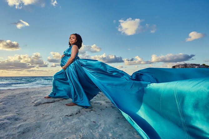 Flying dress photoshoot cancun - The dress, the changing moment, and how to feel comfortable