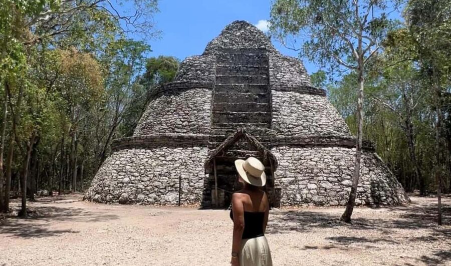 From Cancun: Coba, Tulum & Mayan Traditions Guided Tour - A long, efficient day: Tulum cliffs, Coba pyramids, and Cenote Mariposa