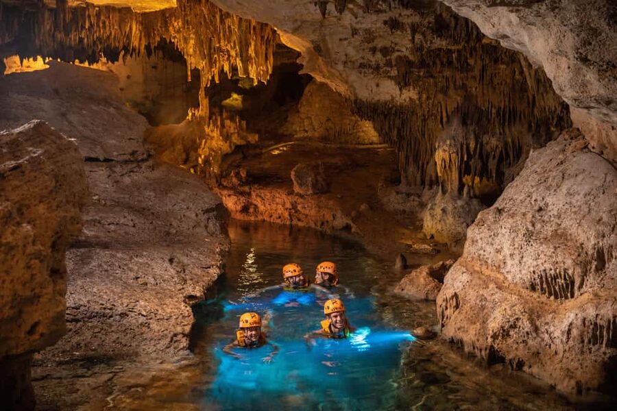 From Cancun: Xplor Park Admission, Full Day - Underground river tour: swimming, rafting, and cave formations