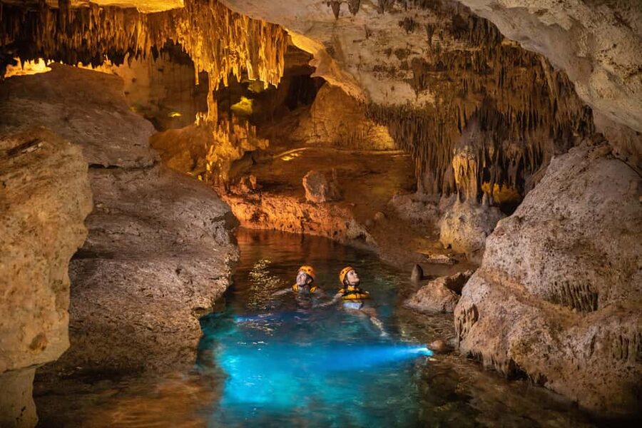 From Cancun: Xplor Park Admission, Full Day - The rest of the park: waterslide, hammock zip lines, and a cave-built layout